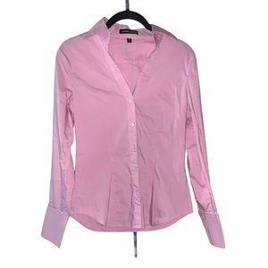 Express Design Studio pink button down blouse